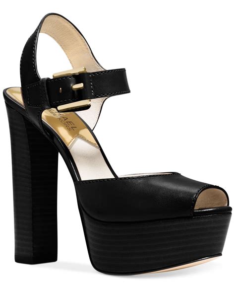 all black michael kors shoes|Michael Kors black leather shoes.